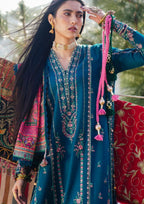Hussain Rehar 3PC Embroidered Dhanak Suit | BFC-06