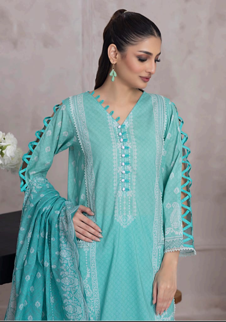 Salina 3PC Printed Lawn Suit-ST-SPL-0917