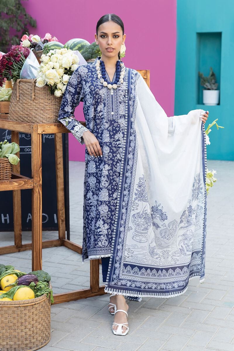 Khaadi 3PC Printed Lawn Suit-ST-KPL-7628