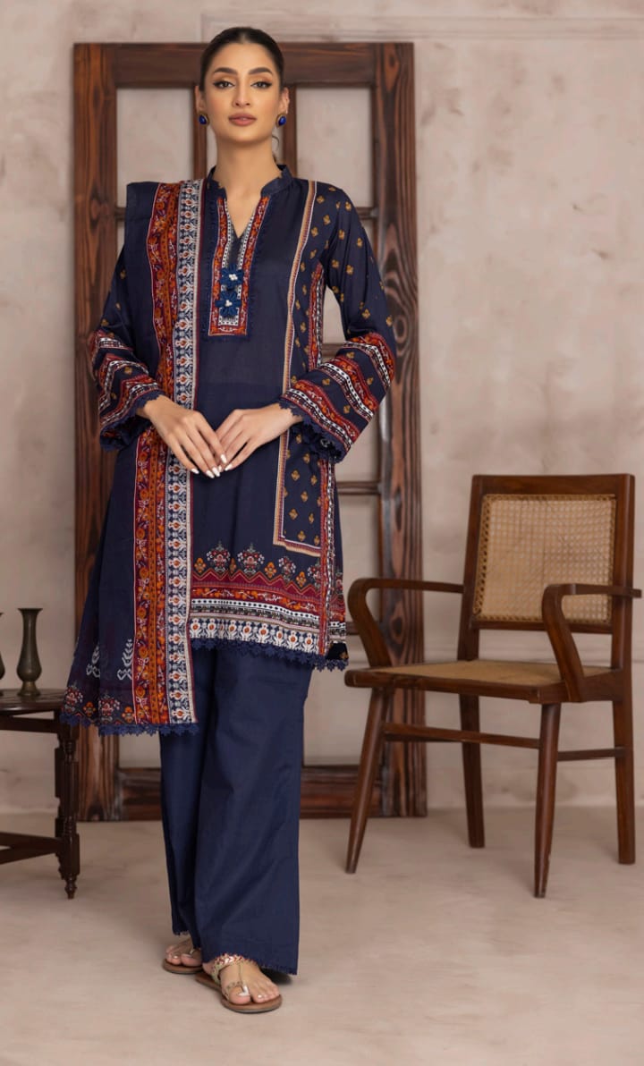 Salina 3PC Printed Lawn Suit-ST-SPL-0993