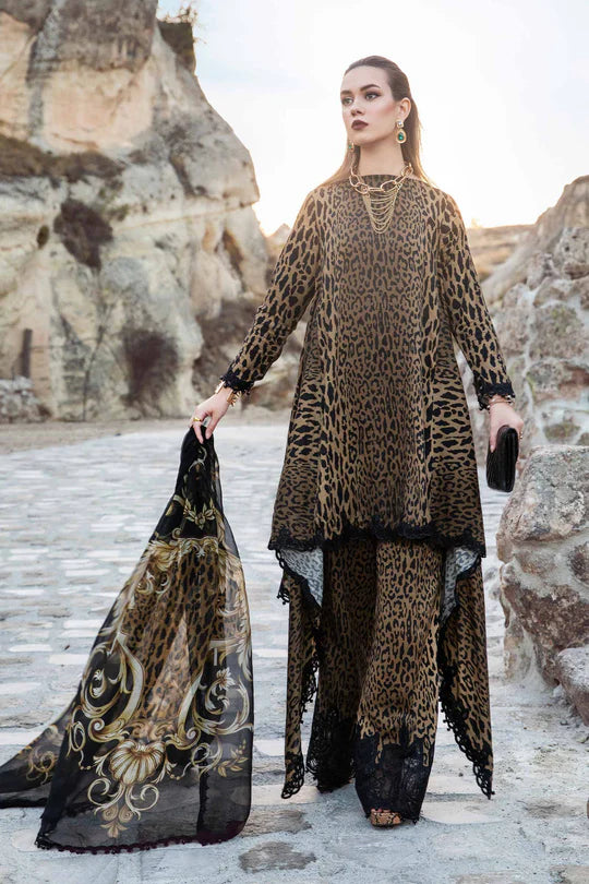 Maria B New 3PC With Patches Printed Lawn Articles | MPLA-006