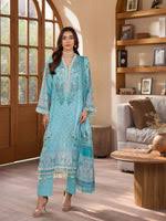 Mausummery 3PC Printed Linen Suit-ST-MPL-4010