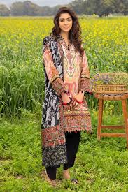 Gul Ahmad 3 Piece Printed Lawn Suit-ST-GAP-3447