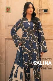 Salina Separates 3PC Printed Lawn Suit-ST-3452