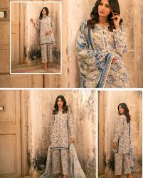 Salina Separates 3PC Printed Lawn Suit-ST-3453