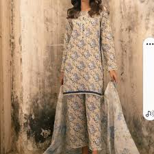 Salina Separates 3PC Printed Lawn Suit-ST-3453