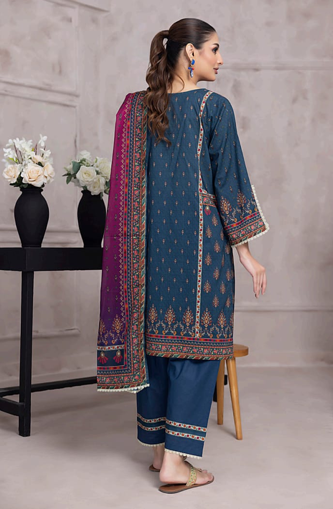 Salina 3PC Printed Lawn Suit-ST-SPL-0911