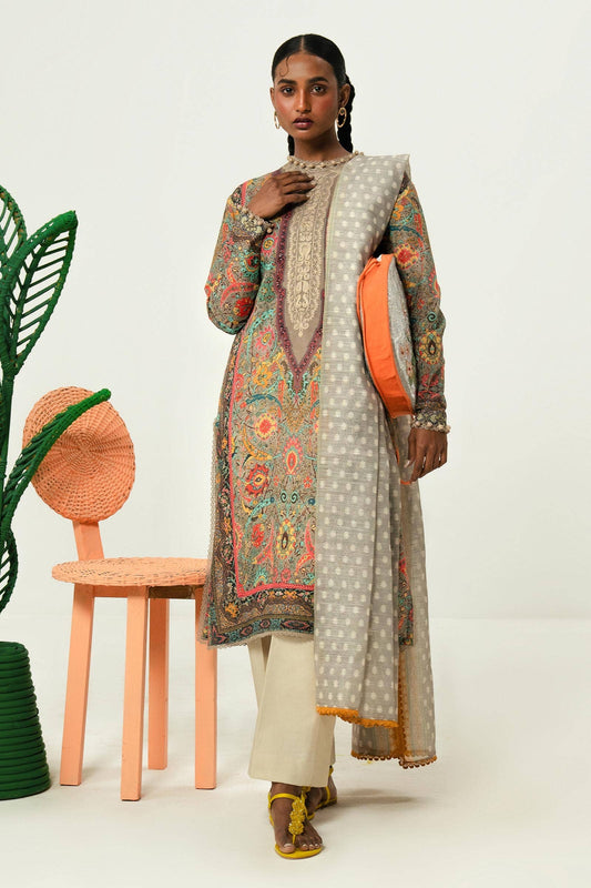 Sana Safinaz 3PC Printed Lawn Suit-ST-SSP-4567