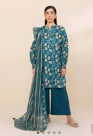 Sapphire 3PC Printed Lawn Suit-St-SPL-0003