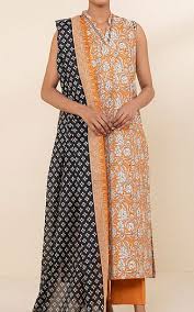 Sapphire 3PC Printed Lawn Suit-St-SPL-0005