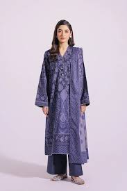 Ethnic 3PC Printed Lawn Suit-ST-EPL-9114