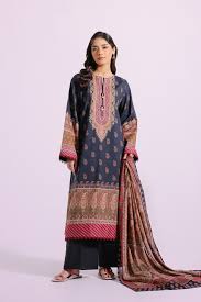 Ethnic 3PC Printed Lawn Suit-ST-EPL-9115