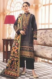 Mausummery 3PC Printed Linen Suit-ST-MPL-4005