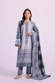 Ethnic 3PC Printed Lawn Suit-ST-EPL-9113