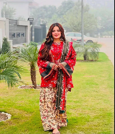 Bin Saeed 3PC Printed Lawn Suit-BSP-4357