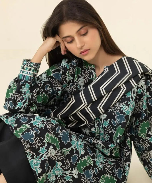 Sapphire 3PC Printed Khaddar Suit - ST-70610