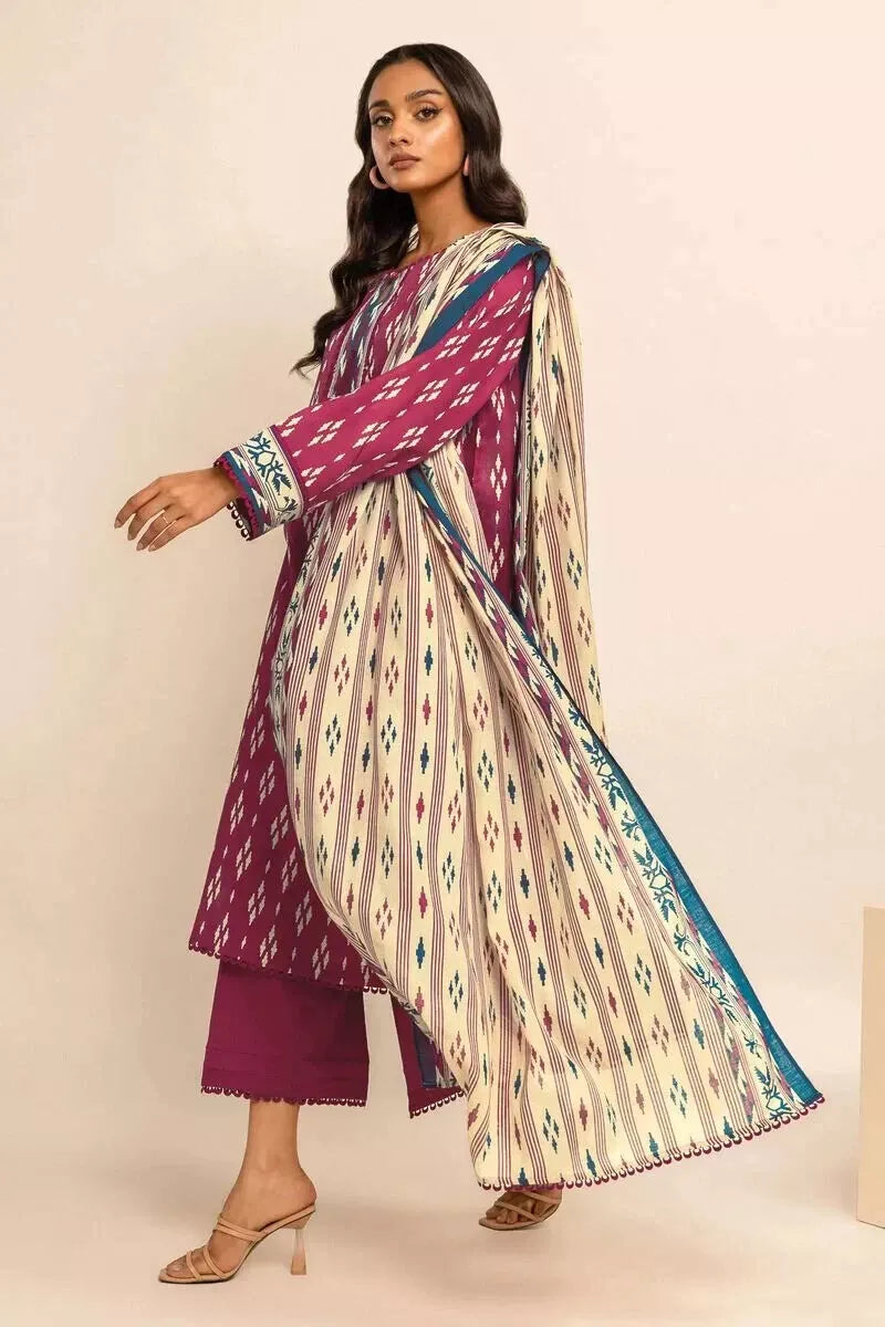 Khaadi 3PC Printed Lawn Suit-ST-KPL-7629