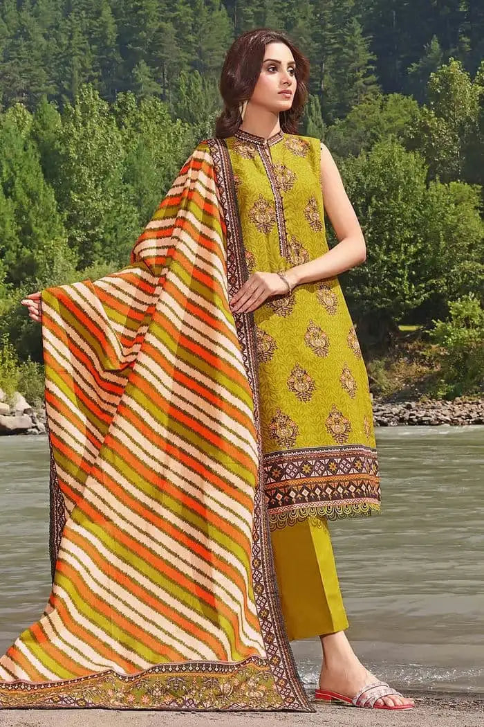 Gul Ahmad 3PC Khaddar Suit-ST-GAK321